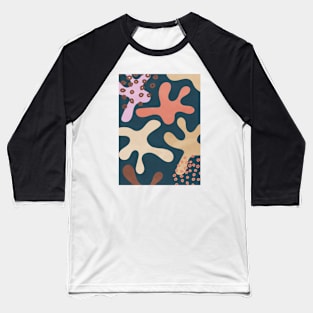 Organic Abstract Shapes 2 Baseball T-Shirt